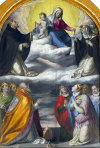 Madonna del Rosario di Felice Damiani, pittore eugubino, del 1583 - Chiesa dell`Annunziata - Cerreto di Spoleto